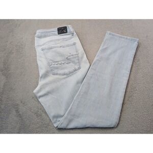 American Eagle Outfitters Women's Size 14 Skinny Jeans Super Stretch Distressed